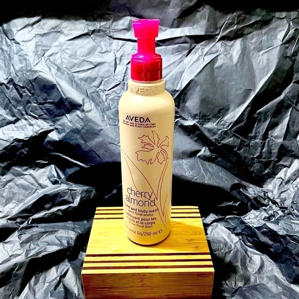 Aveda Cherry Almond Hand and Body Wash.
